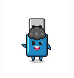 Flash Drive Usb Character As The Afro Boy