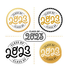 Graduate 2023 Set Class Of 2023 Lettering Logo