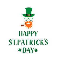 Happy St Patrick S Day Lettering And Cartoon Icon