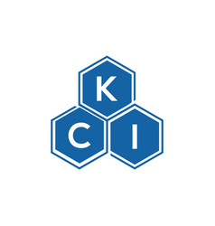 Kci Letter Logo Design On White Backgroundkci