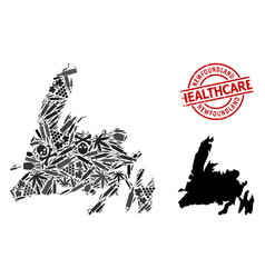 Narcotic Composition Map Newfoundland Island