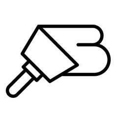 Wall Spatula Icon Outline Work Tool