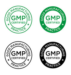 Gmp Good Manufacturing Practice Certified Logo