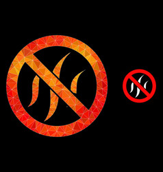 Lowpoly Forbidden Flavors Icon With Fire