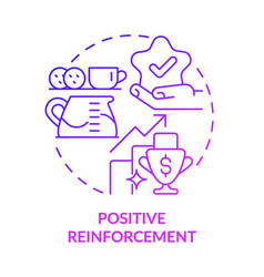 Positive Reinforcement Purple Gradient Concept