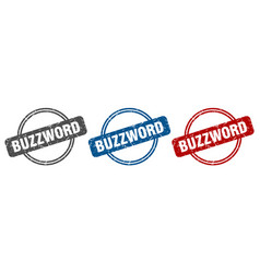 Buzzword Stamp Sign Label Set