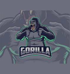 Gorilla Beating Chest