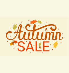 Text Banners Of The Autumn Sale For The September