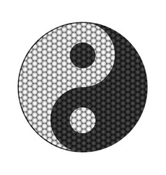 Yin Yang Sign With Circles Pattern