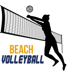 Abstract volleyball player Royalty Free Vector Image