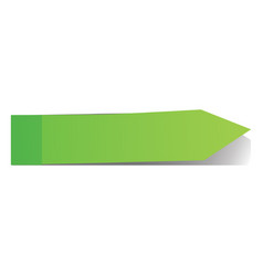 Green Post It Arrow Page Marker