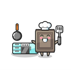 Carpet Character As A Chef Is Cooking