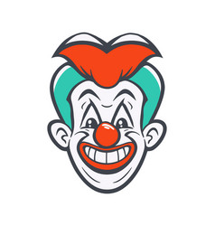 Head Of A Cute Clown With A Stroke Jester