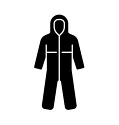 Medical Coveralls Black Glyph Icon