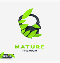 Mind Nature Leaves Logo