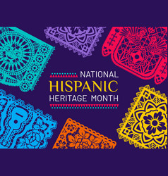 Papel Picado Flag National Hispanic Heritage Month