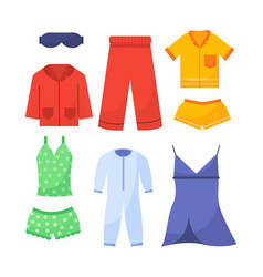 Set Of Various Pajamas Concept