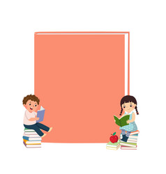 Boy And Girl Reading Books