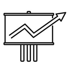 Trader Desk Banner Icon Outline Style