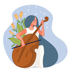 Violinist Woman With Musical Instrument