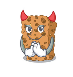 Devil Granola Bar Mascot Cartoon