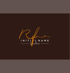 Initial Rf Signature Logo Template Hand Drawn