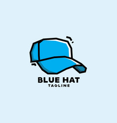 Stiff Art Style Of Blue Hat