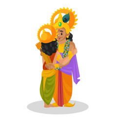 Lord Krishna And Arjun Cartoon Character