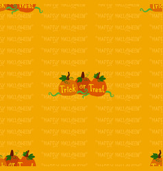 Seamless Pattern Yellow Word Happy Halloween