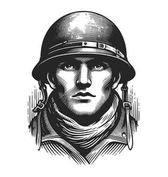 Soldier Portrait Engraving