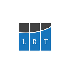 Lrt Letter Logo Design On White Background