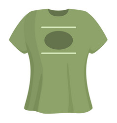 Olive Green Tshirt Icon Cartoon Sport