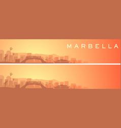 Marbella Beautiful Skyline Scenery Banner