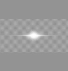 White Horizontal Light Effect Of Lens Flares