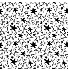 Cartoon Stars Hand Drawn Seamless Pattern