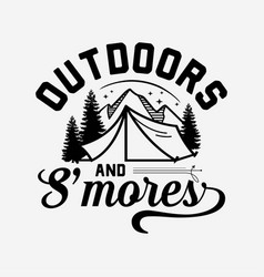 Outdoors Smores Funny Campfire Camping T-shirt