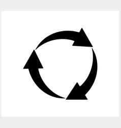 Circle Arrow Clipart Isolated Stencil Recycle