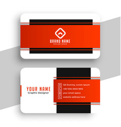 Corporate Black And Red Office Business Card