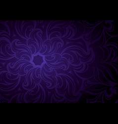 Floral Dark Violet Purple Gradient Wallpaper