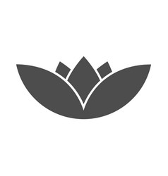 Lotus Flower Silhouette Icon