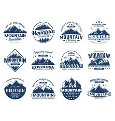 Mountain Climbing Camping And Expedition Icons