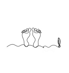 Silhouette Of Abstract Foot With Exclamation Mark