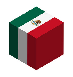 Cube Flag Of Mexico