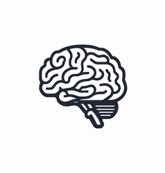 Human Brain Linear Icon