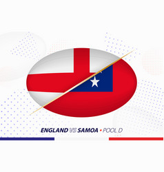 Rugby Match Between England And Samoa Concept