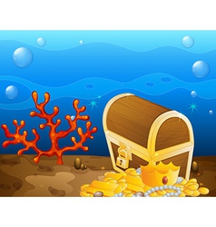 Cartoon Treasure Chest Royalty Free Vector Image