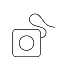 Dental Floss Line Outline Icon