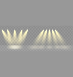 Scene Spot Lights As Stage Background Golden Rays