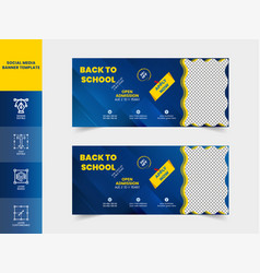 Back To School Web Banner Social Media Cover