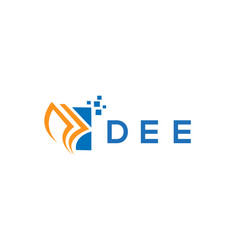 Dee Credit Repair Accounting Logo Design On White